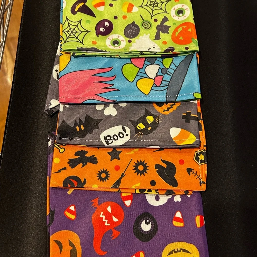 Colorful Halloween Themed dog bandanas